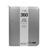 Ultra PRO 9 - Pocket Zippered PRO - Binder: Silver Made With Fire Resistant Materials - E - 15945 - Ultra PRO - Ultra PRO International