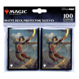 Wilds of Eldraine Kellan, the Fae - Blooded (Adventure Frame) Standard Deck Protector Sleeves (100ct) for Magic: The Gathering - E - 38023 - Ultra PRO - Ultra PRO International